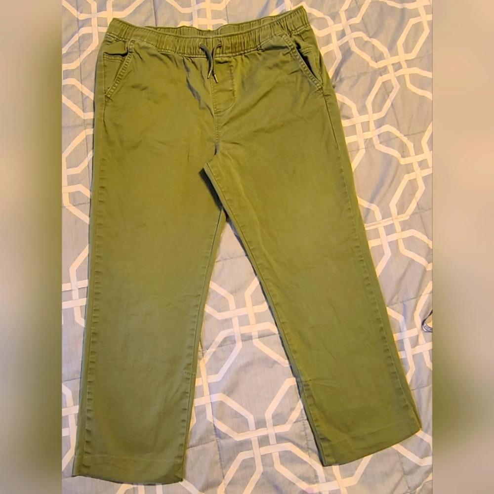 Thereabouts Boys Green  Husky Straight Pull-On Pant 14H